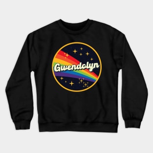 Gwendolyn // Rainbow In Space Vintage Style Crewneck Sweatshirt